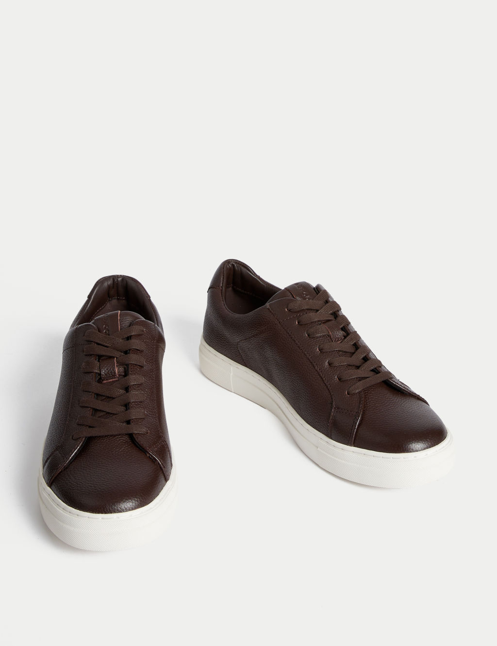 Leather Lace Up Trainers with Freshfeet™