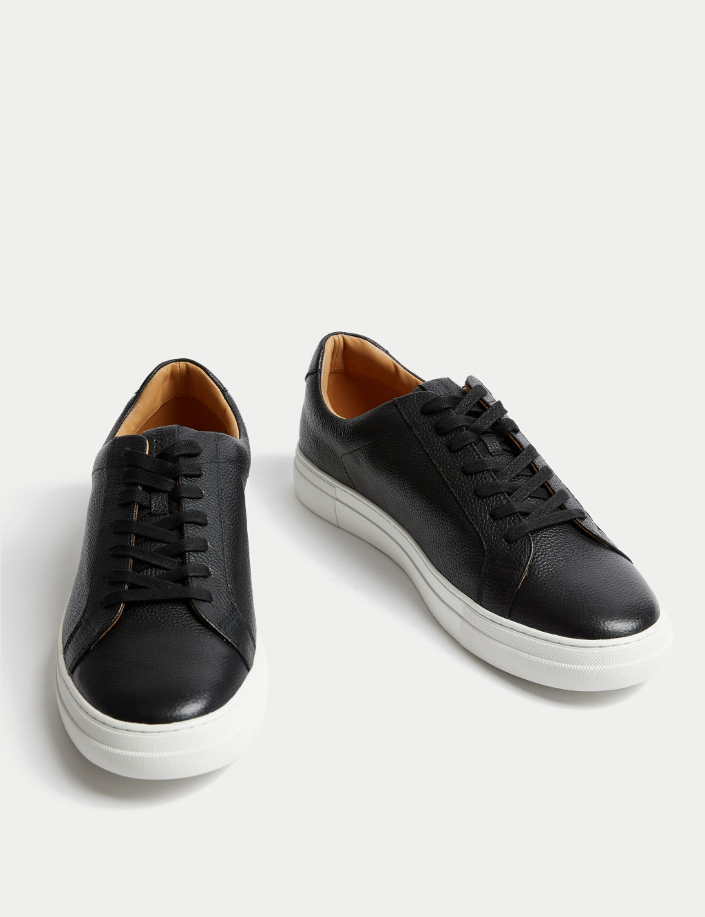 Leather Lace Up Trainers with Freshfeet™
