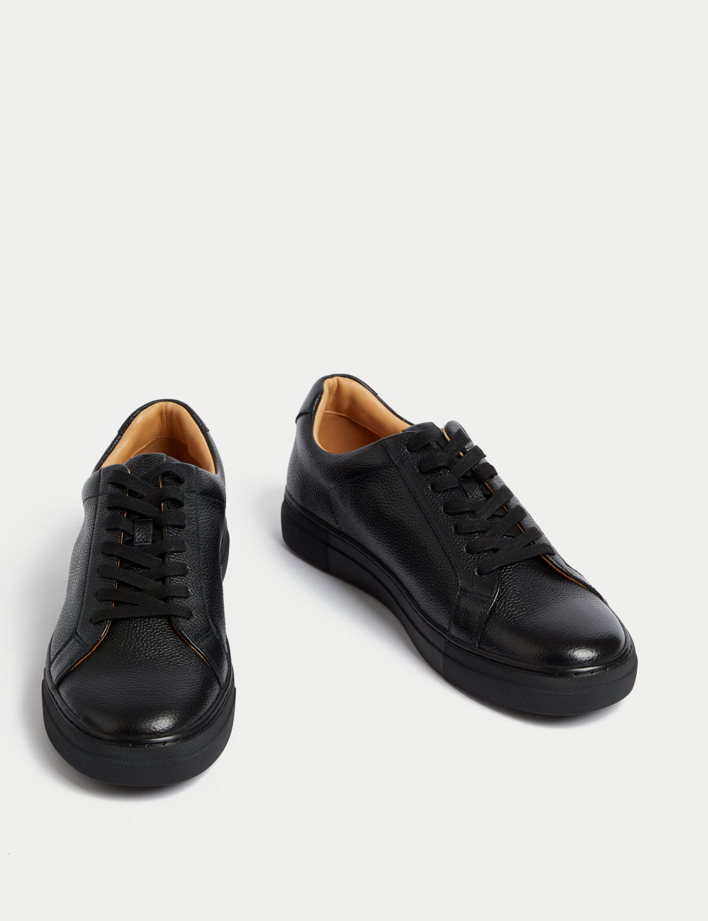 Leather Lace Up Trainers with Freshfeet™