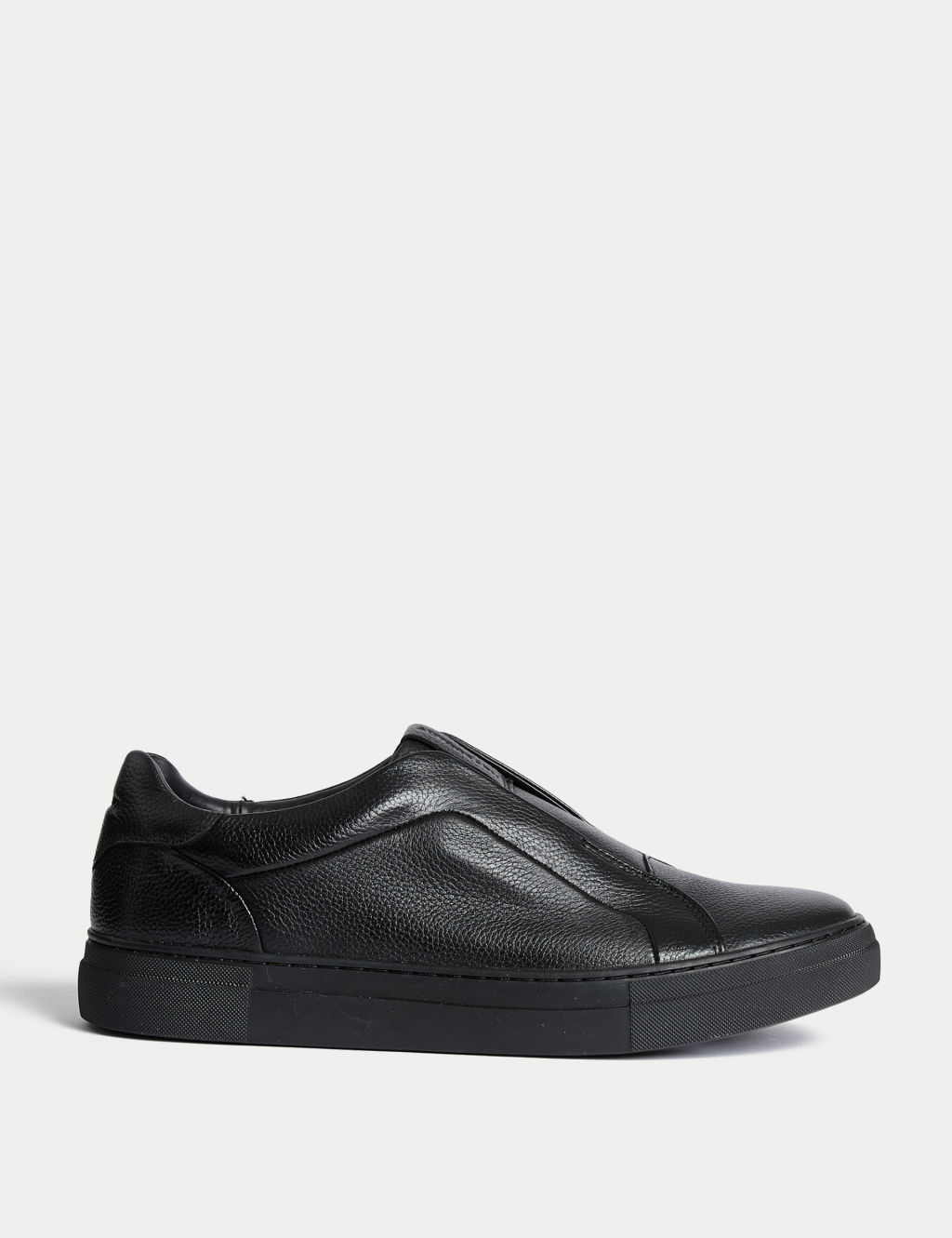 Leather Slip-On Trainers with Freshfeet™