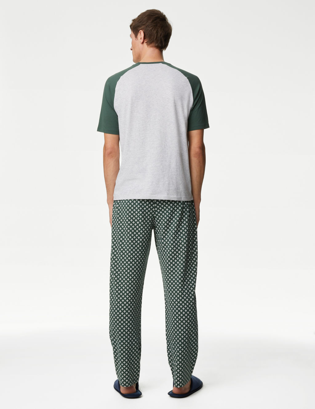 Pure Cotton Geometric Print Pyjama Set 5 of 6