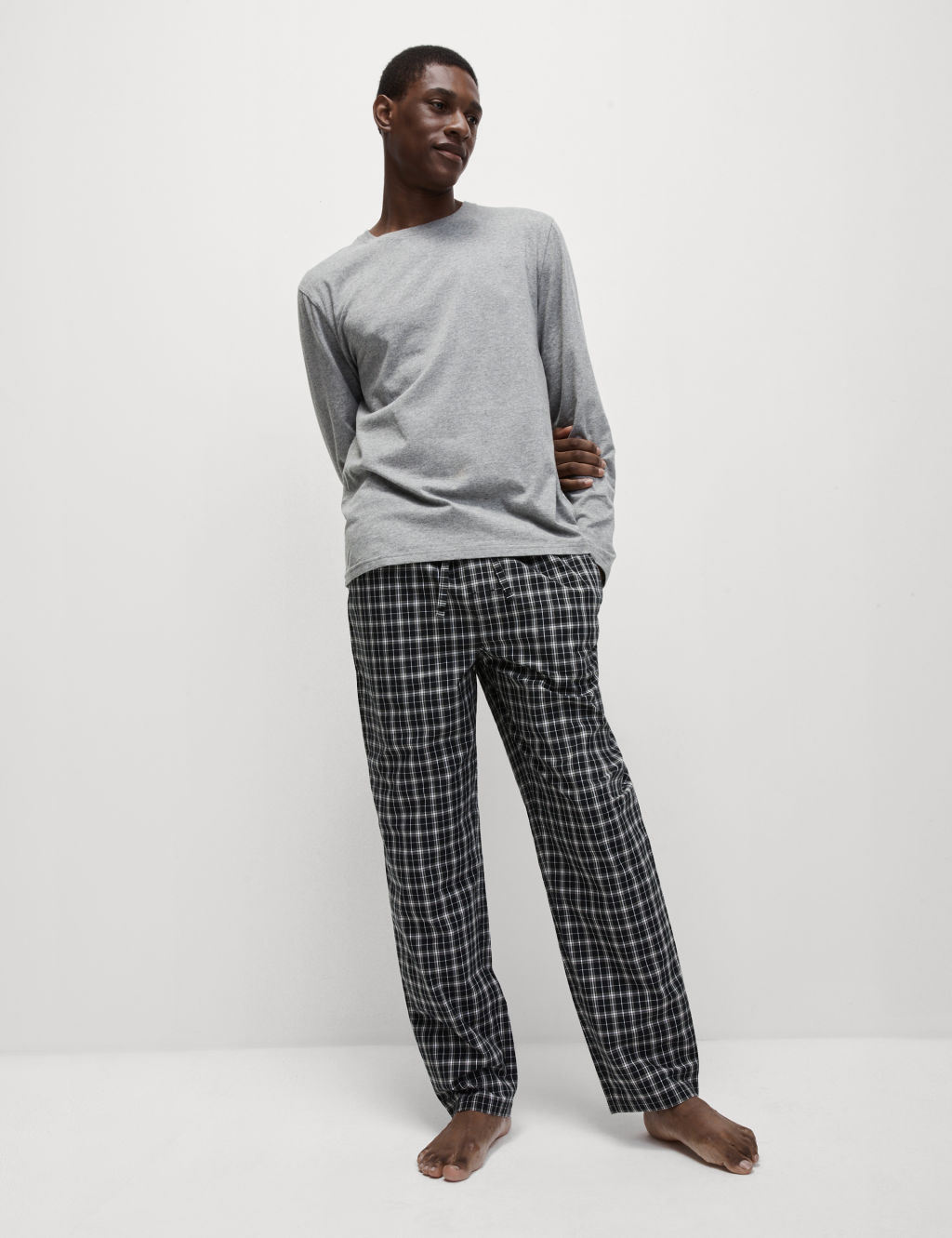 Pure Cotton Checked Pyjama Set