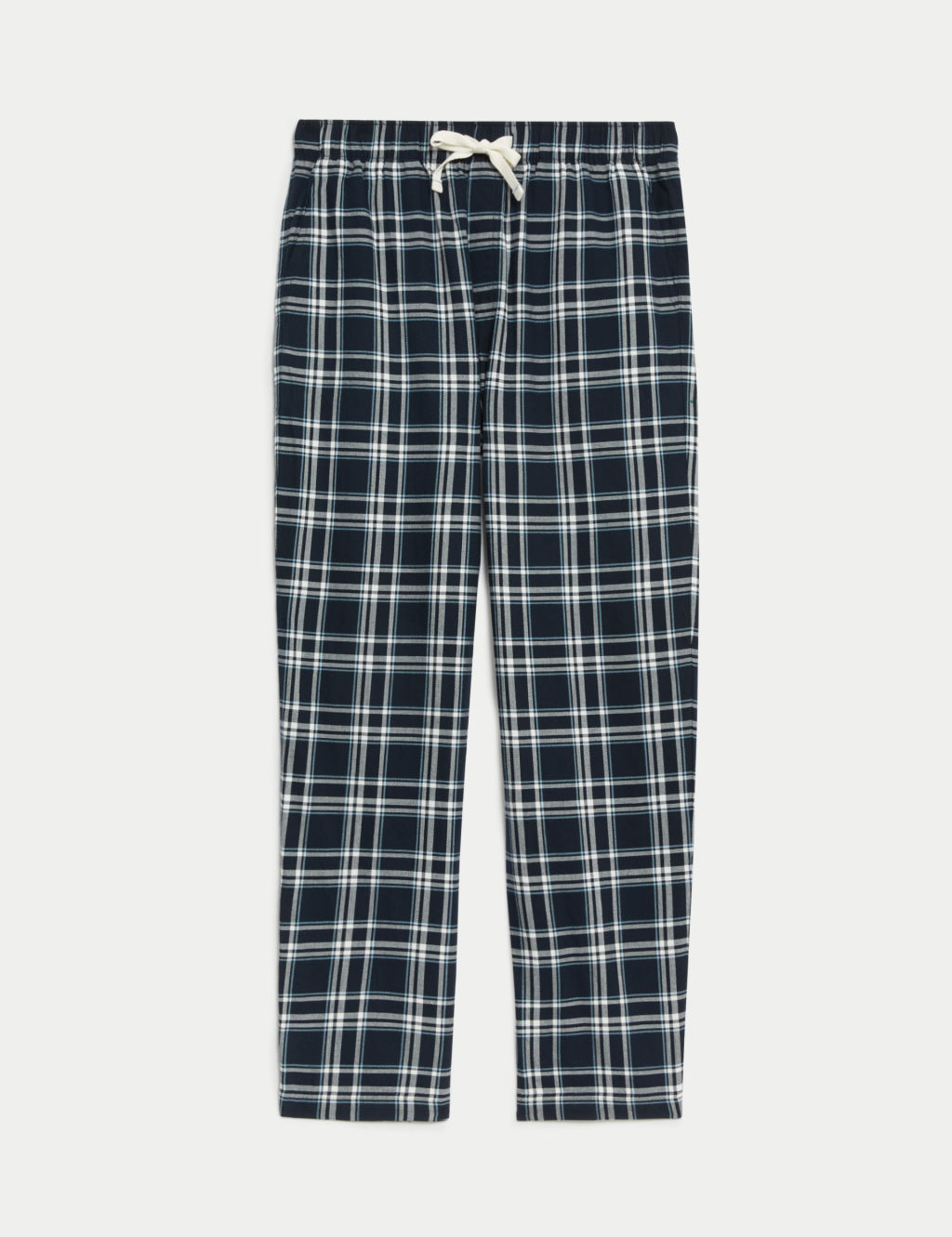 Pure Cotton Checked Pyjama Bottoms 1 of 5