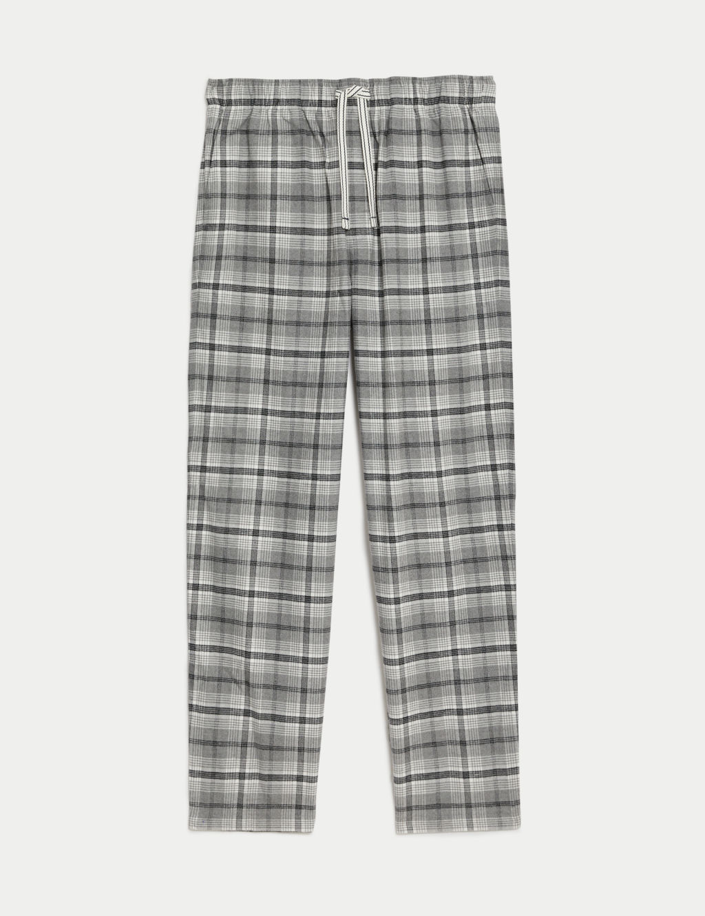 Pure Cotton Checked Loungewear Bottoms 1 of 5