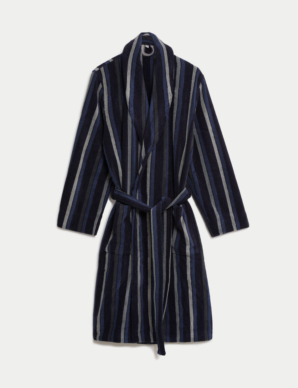 Pure Cotton Stripe Towelling Gown