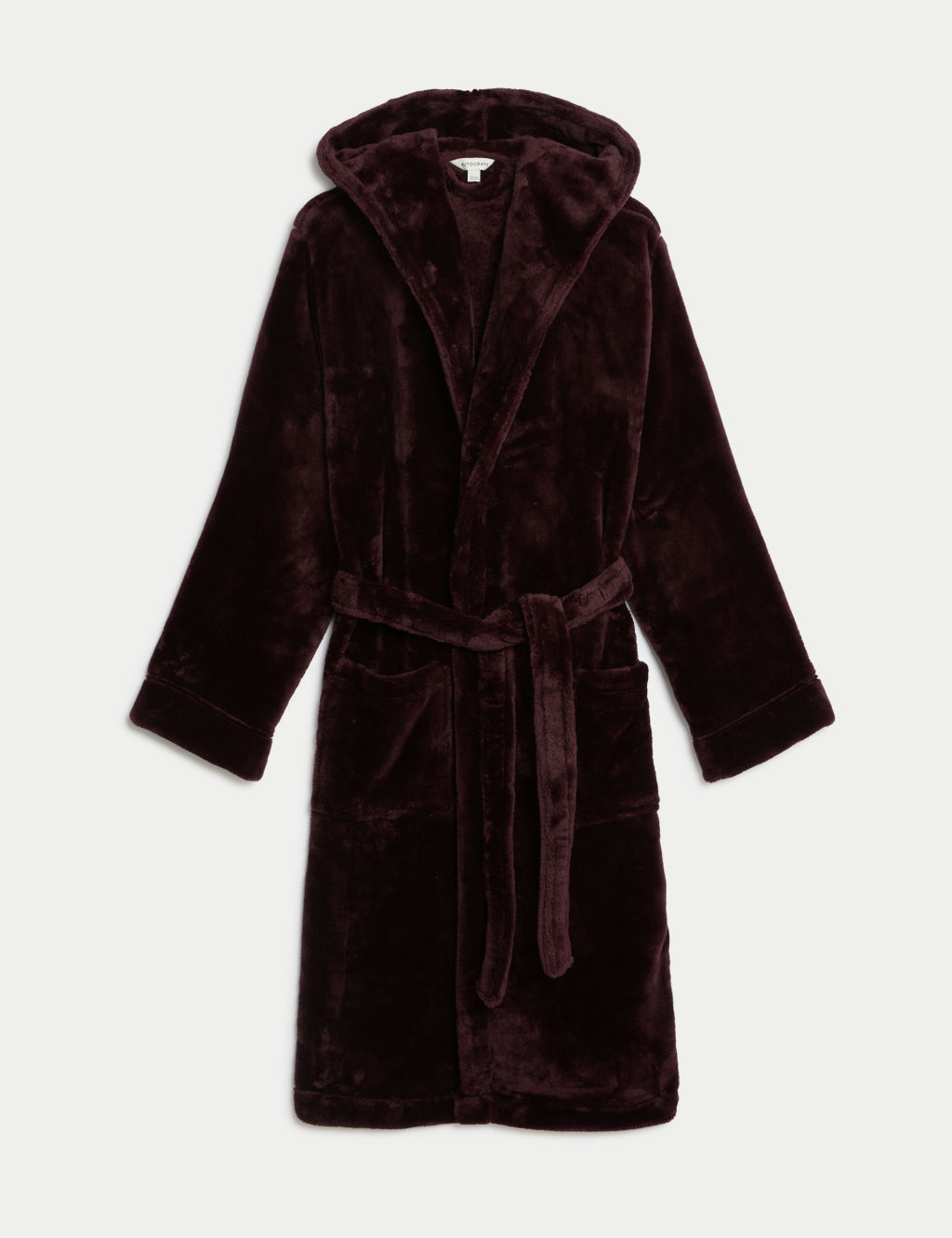 Fleece Supersoft Hooded Dressing Gown
