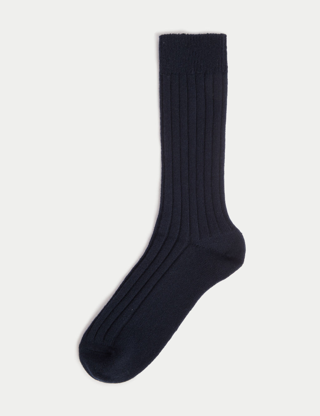 Cashmere Rich Ribbed Socks