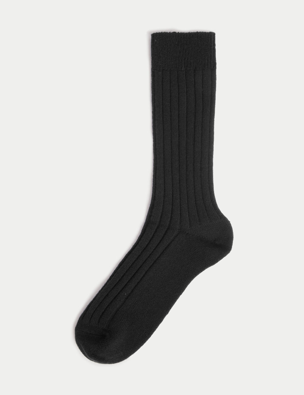 Cashmere Rich Ribbed Socks