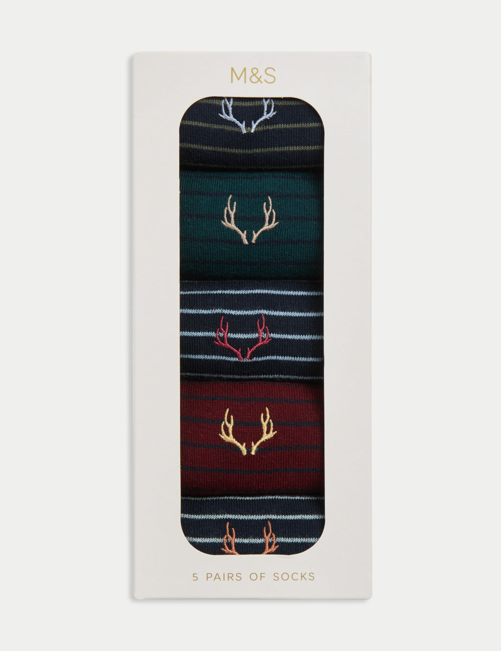 5pk Cool & Fresh™ Stag Cotton Rich Socks