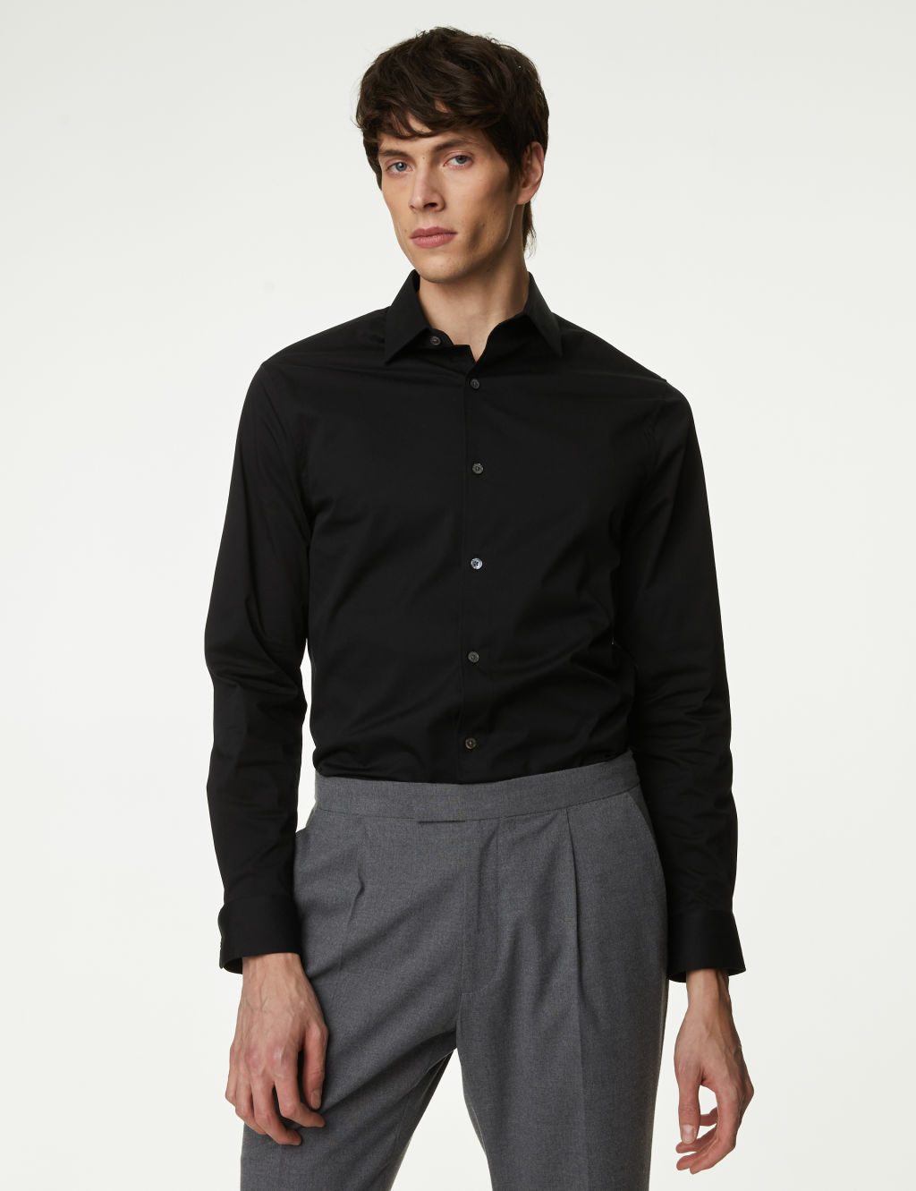 Slim Fit Cotton Blend Stretch Shirt 3 of 5