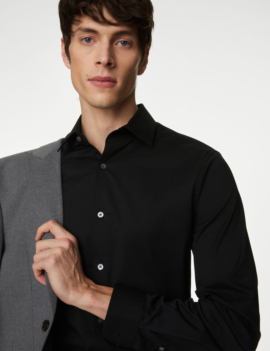 Slim Fit Cotton Blend Stretch Shirt 2 of 5