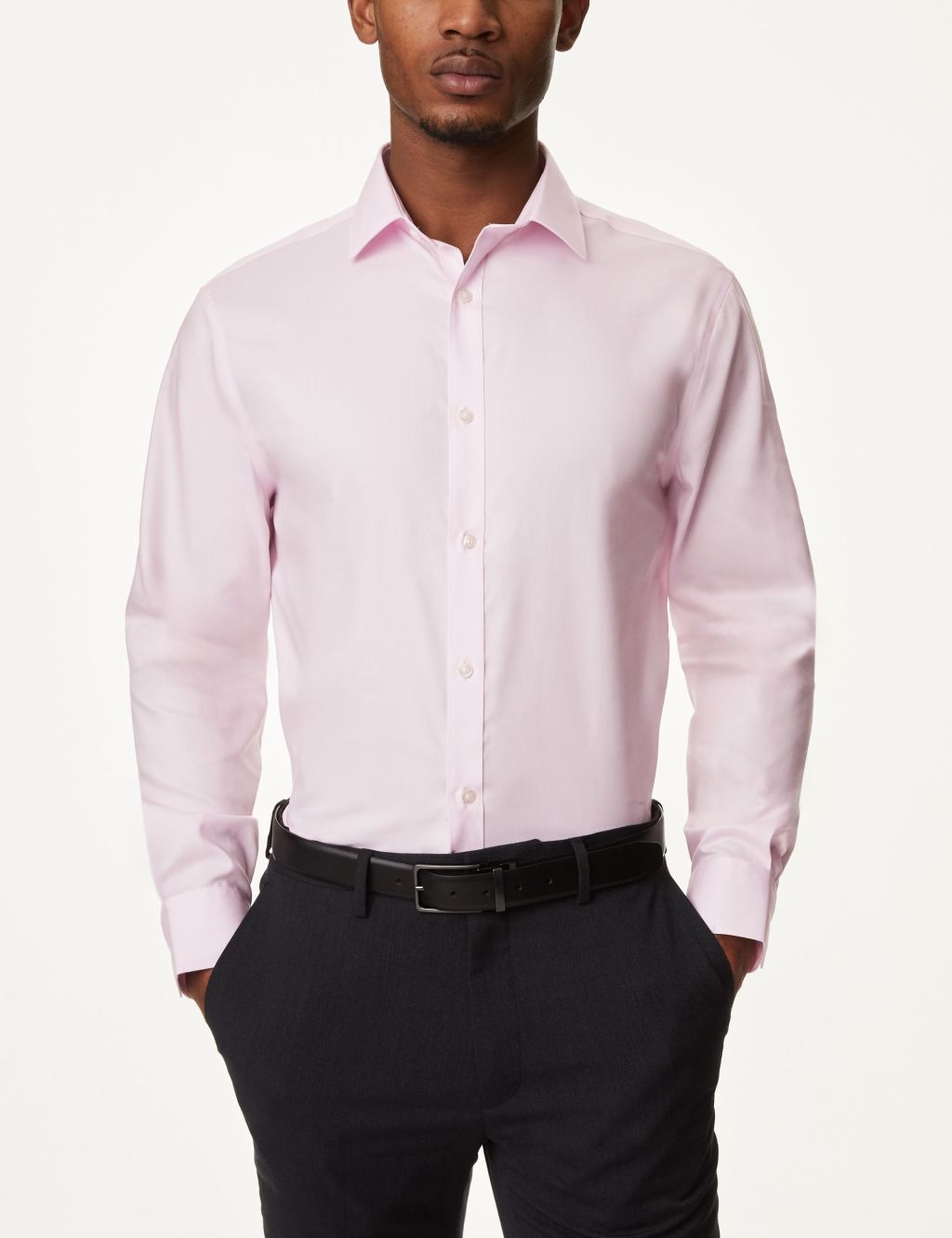 Regular Fit Non Iron Pure Cotton Twill Shirt