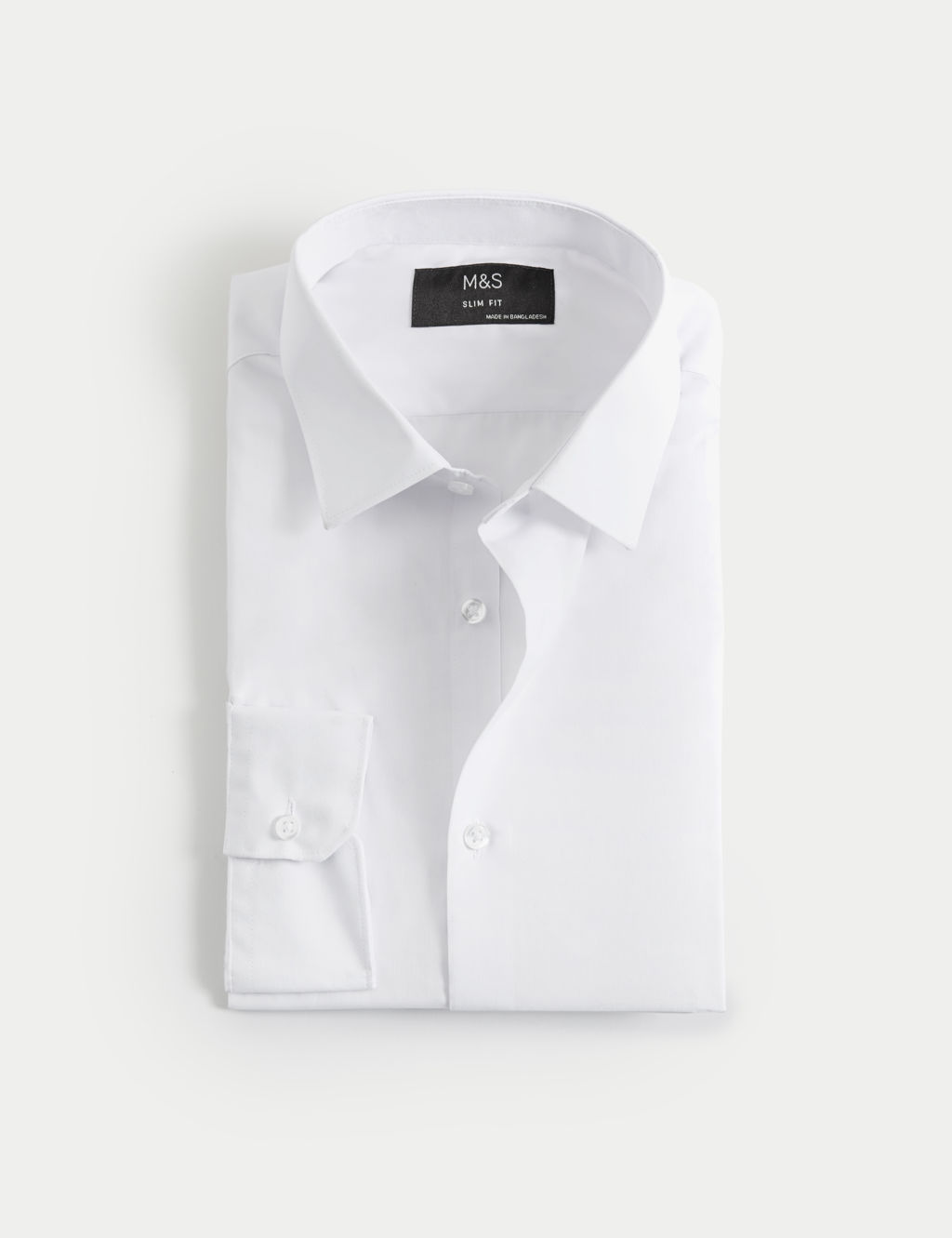 Slim Fit Easy Iron Cotton Blend Shirt