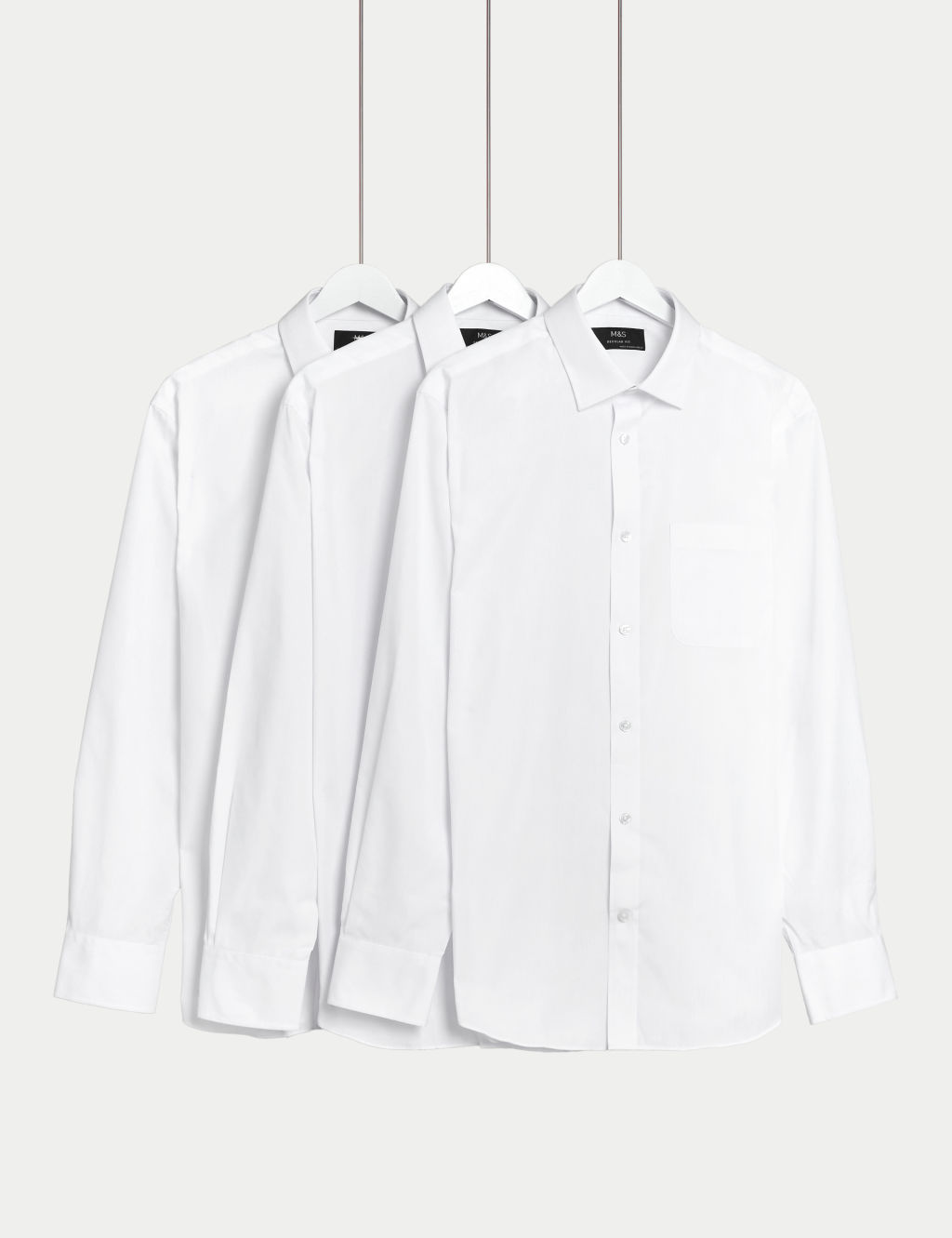 3pk Regular Fit Easy Iron Long Sleeve Shirts 3 of 4