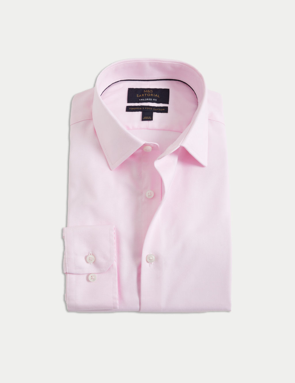 Tailored Fit Luxury Cotton Twill Shirt