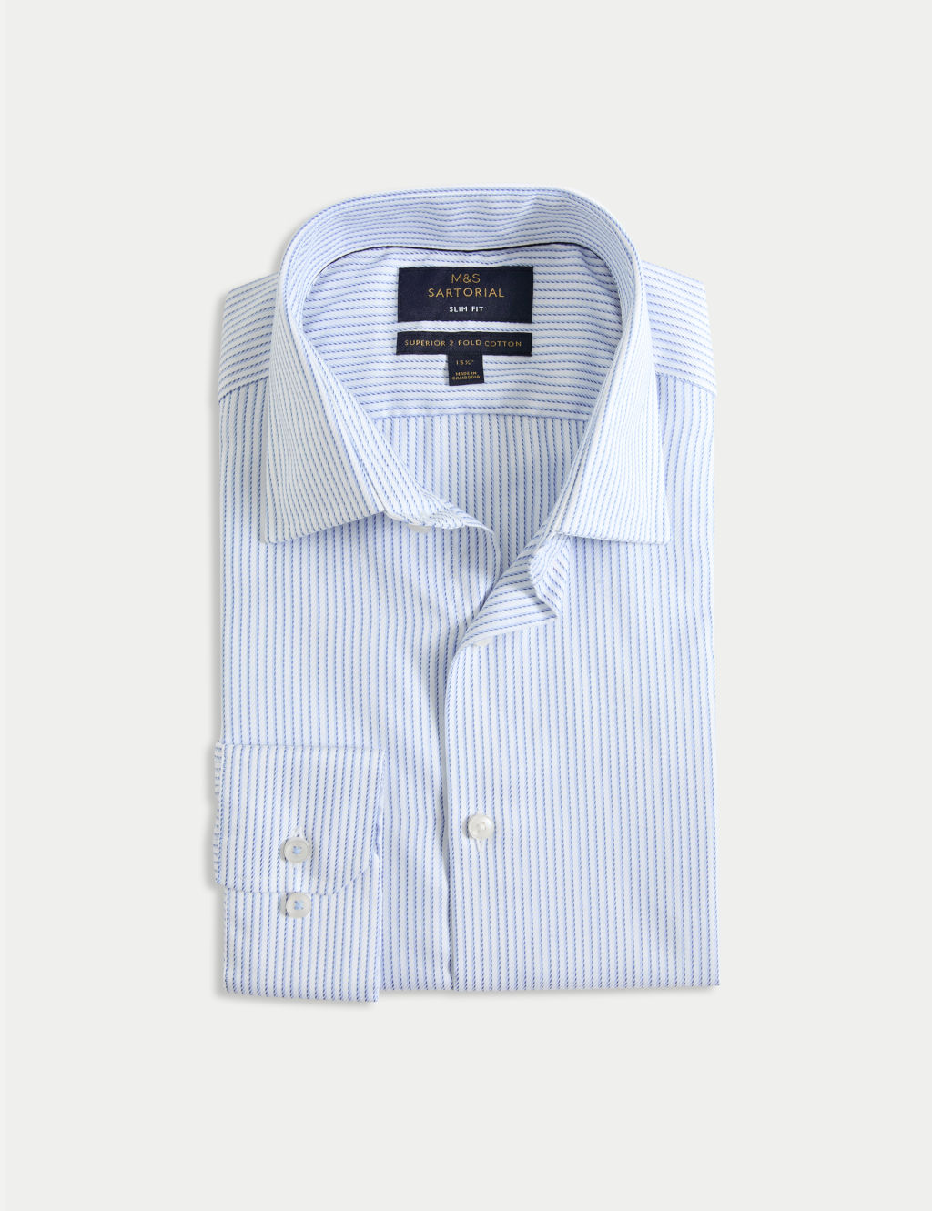 Slim Fit Luxury Cotton Striped Shirt