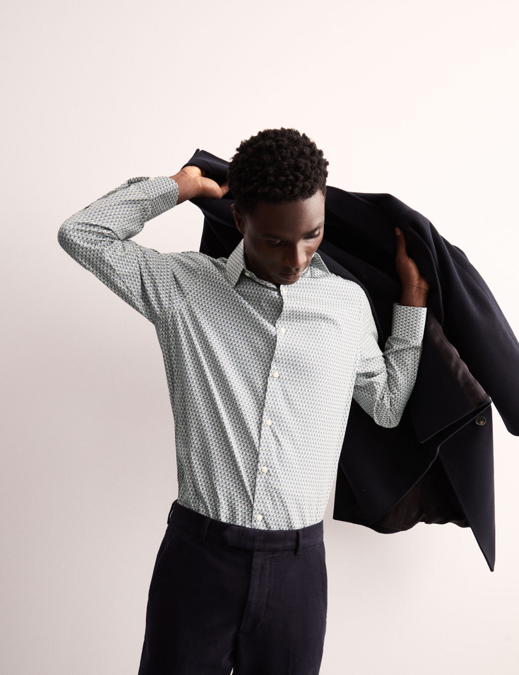 Tailored Fit Luxury Cotton Print Shirt