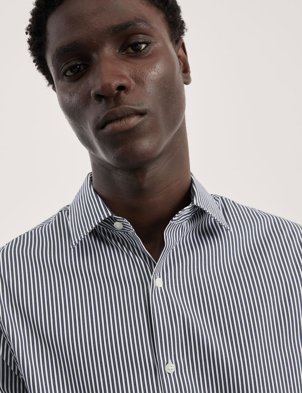 Tailored Fit Pure Cotton Striped Shirt