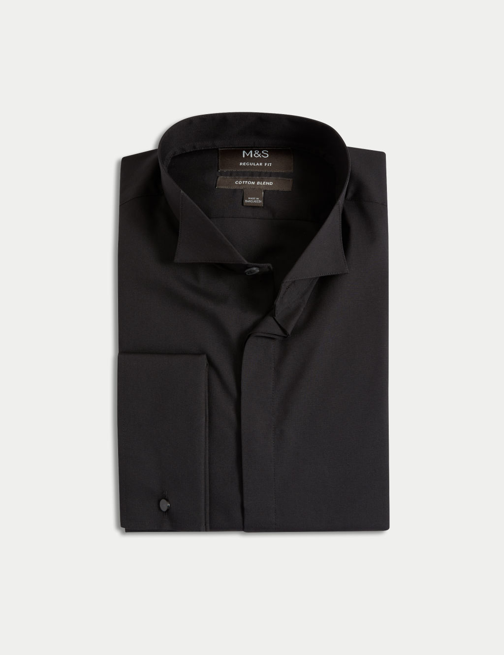 Slim Fit Cotton Blend Dress Shirt