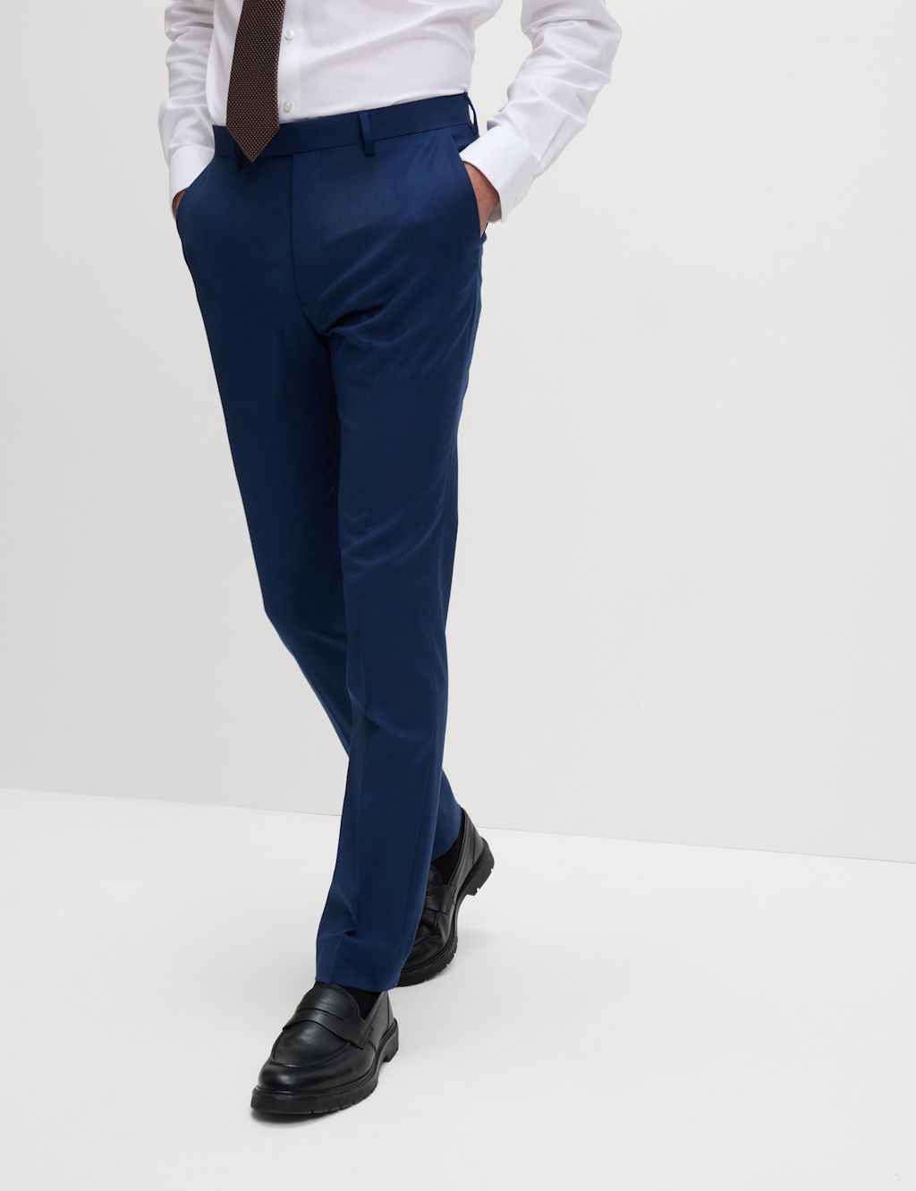 Skinny Fit Stretch Suit Trousers