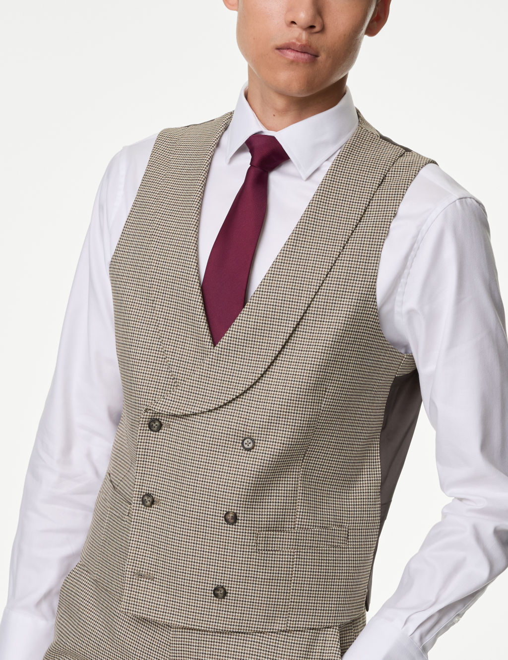 Puppytooth Stretch Waistcoat 6 of 7