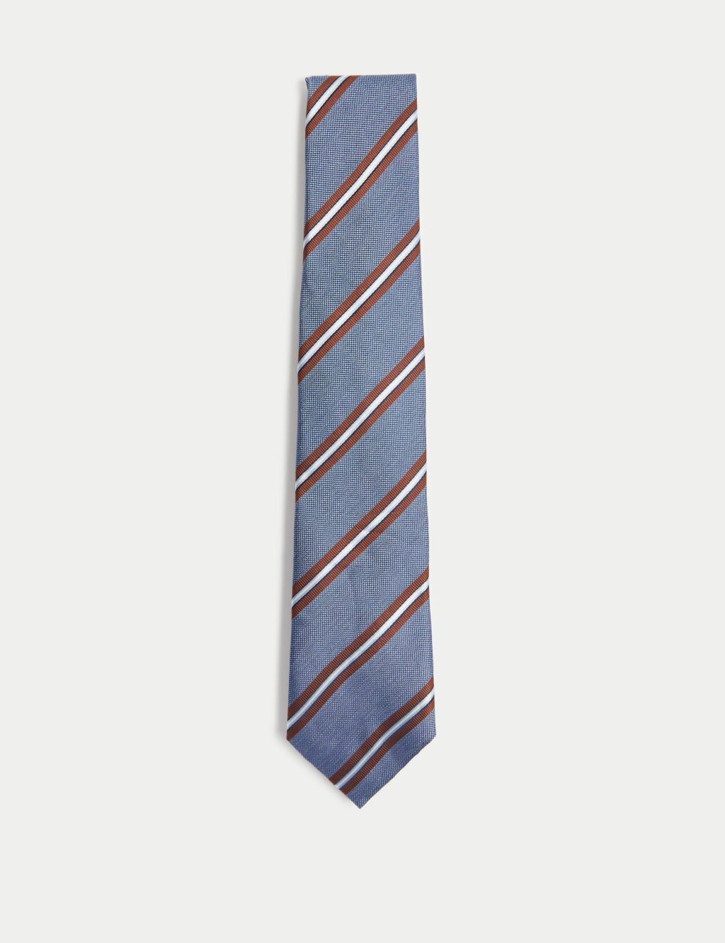 Striped Pure Silk Tie