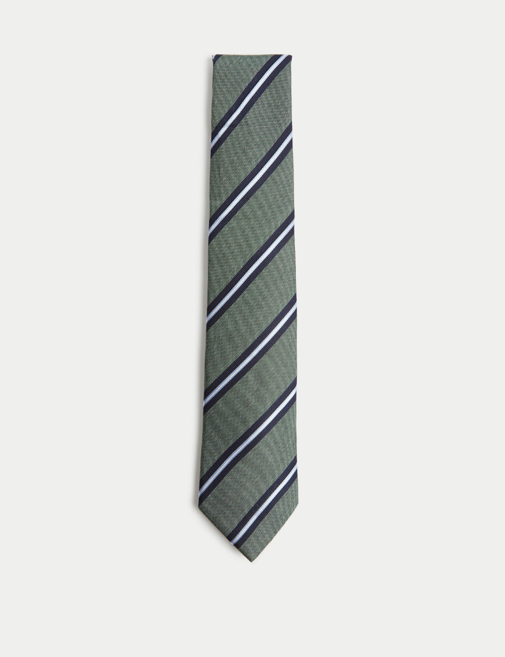 Striped Pure Silk Tie