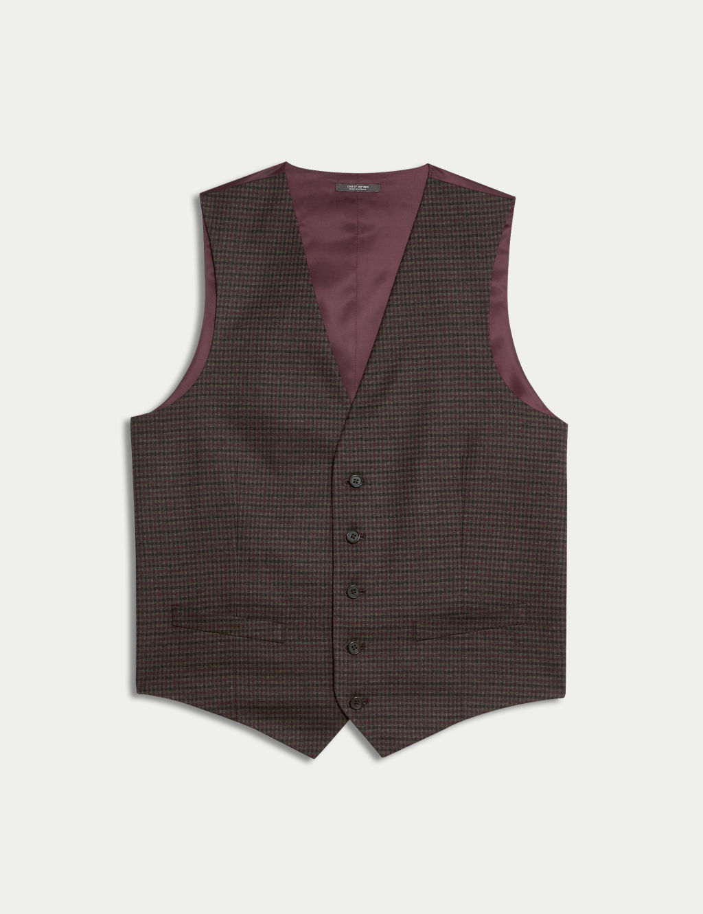 Check Stretch Waistcoat