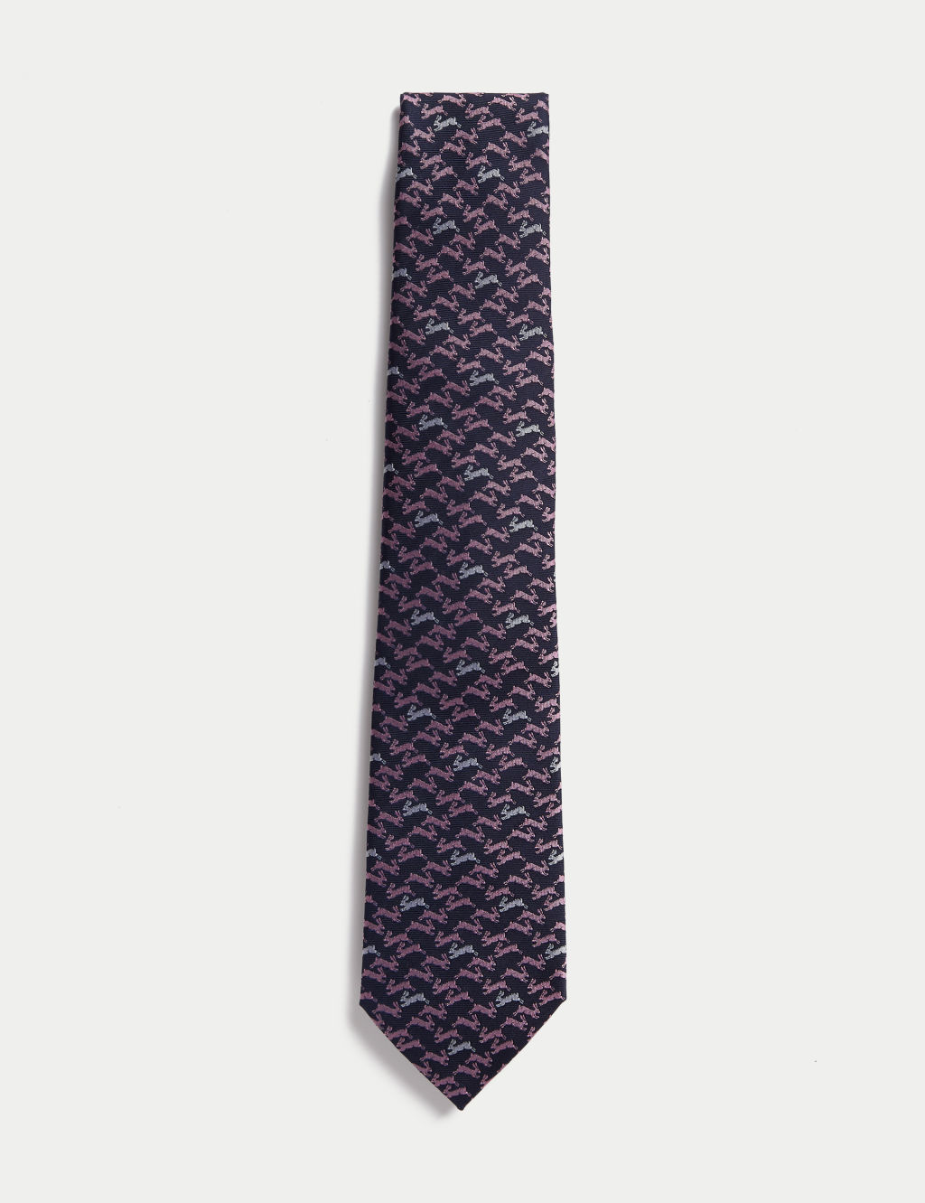 Rabbit Pure Silk Tie 1 of 2