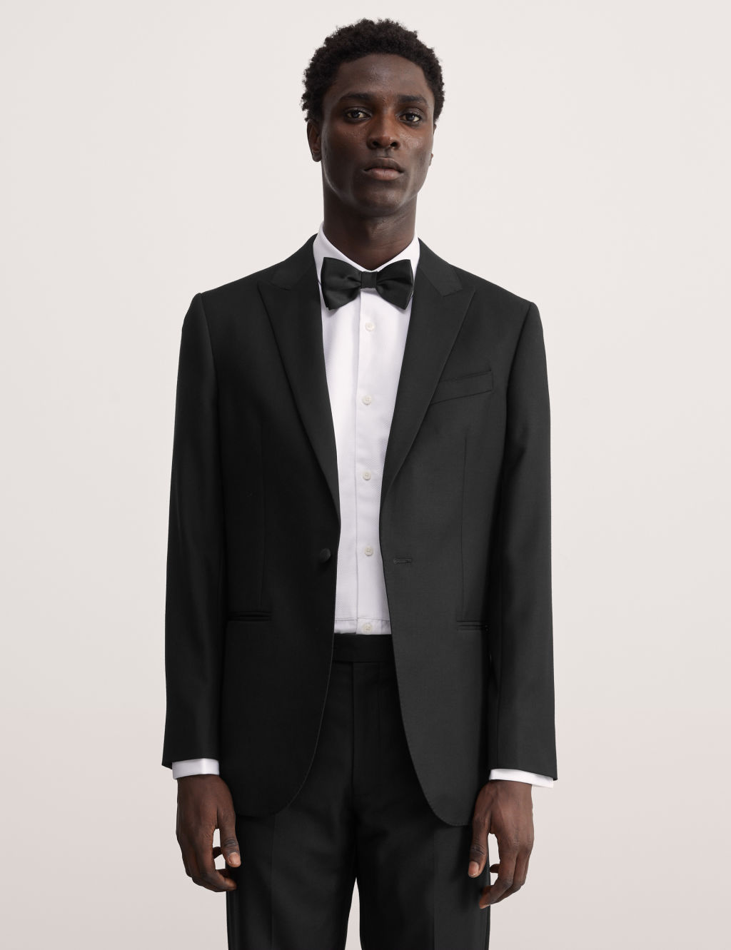 Tailored Fit Pure Wool Tuxedo Jacket