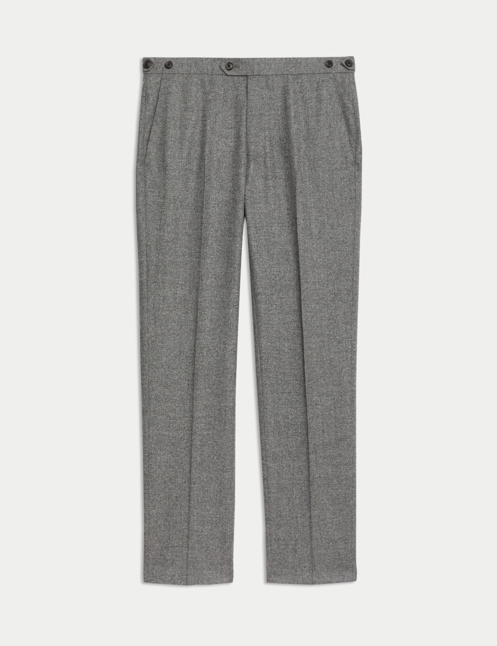 Tailored Fit Italian Wool Rich Suit Trousers