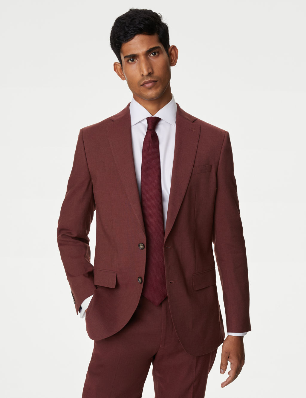 Tailored Fit Italian Linen Miracle™ Suit Jacket