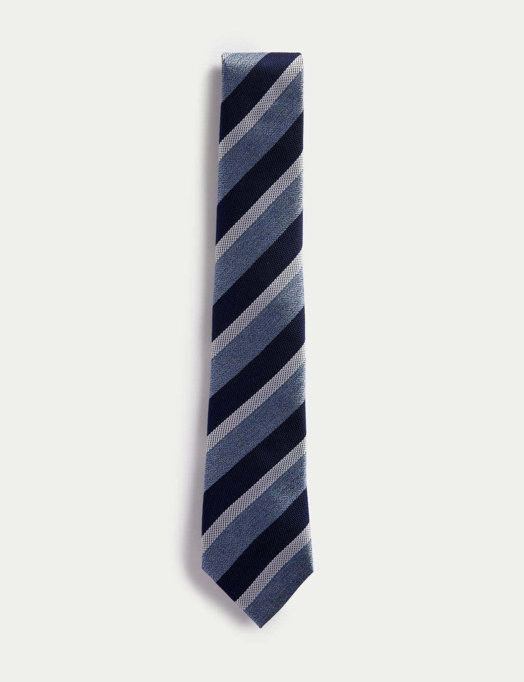 Striped Pure Silk Tie