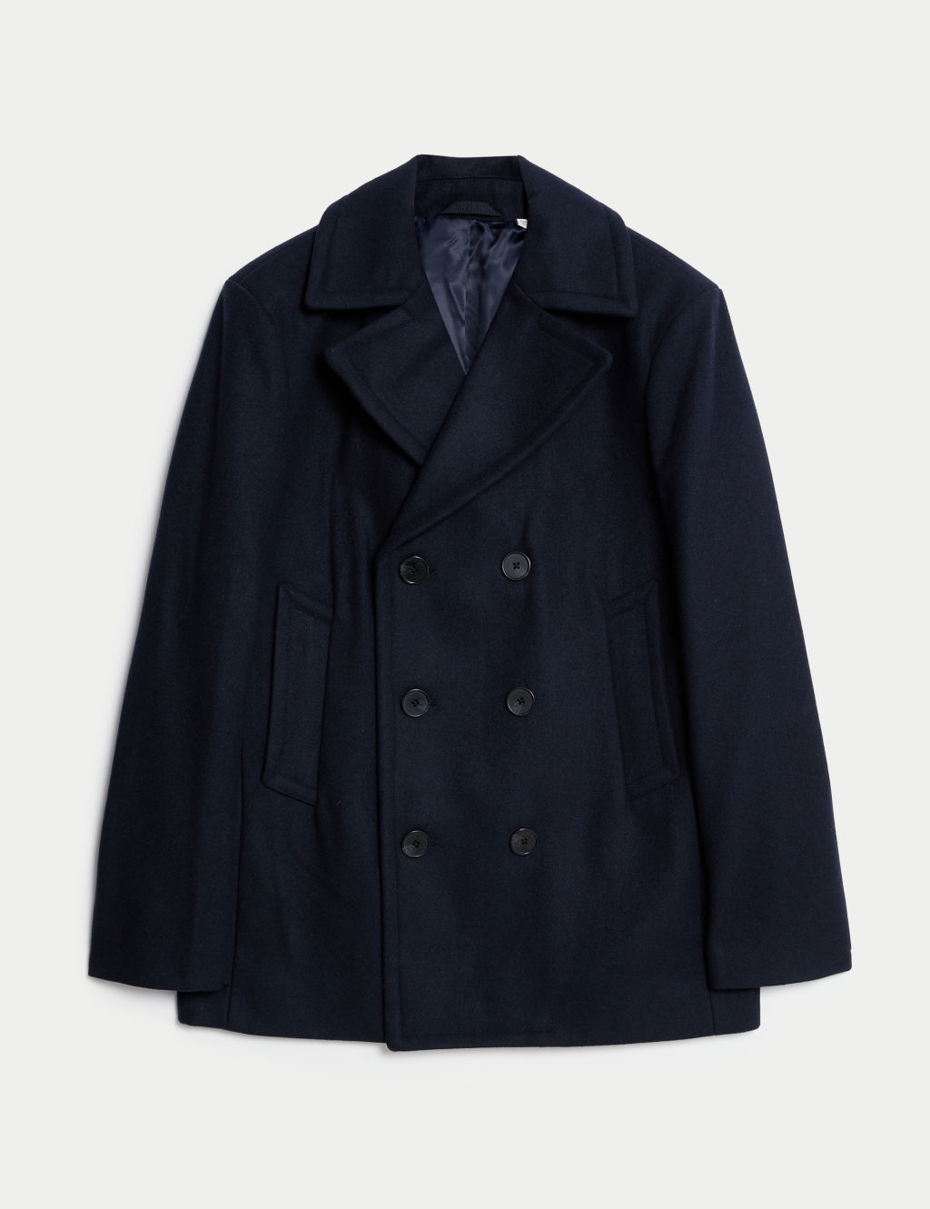 Double Breasted Revere Peacoat
