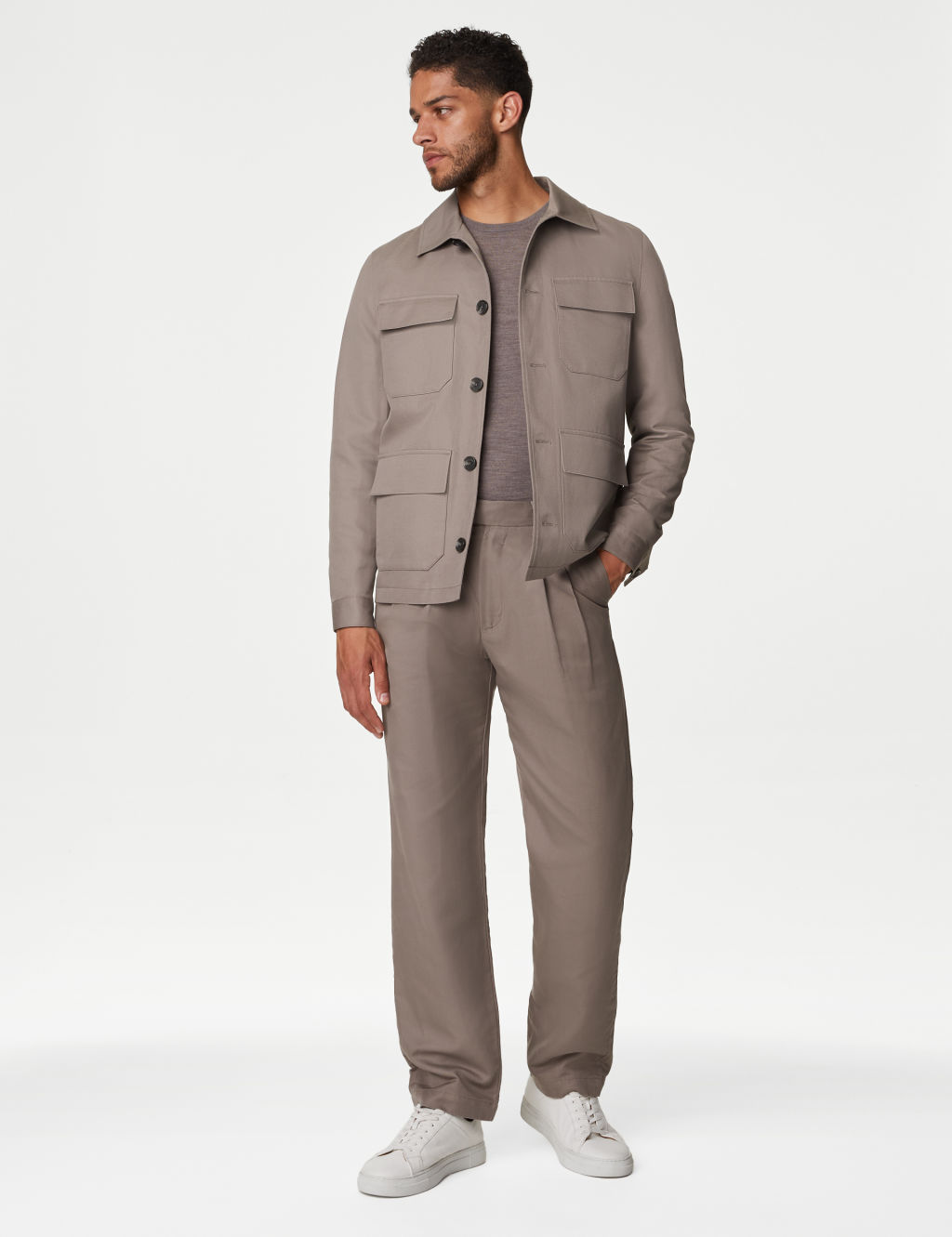 Linen Blend Safari Jacket 6 of 7