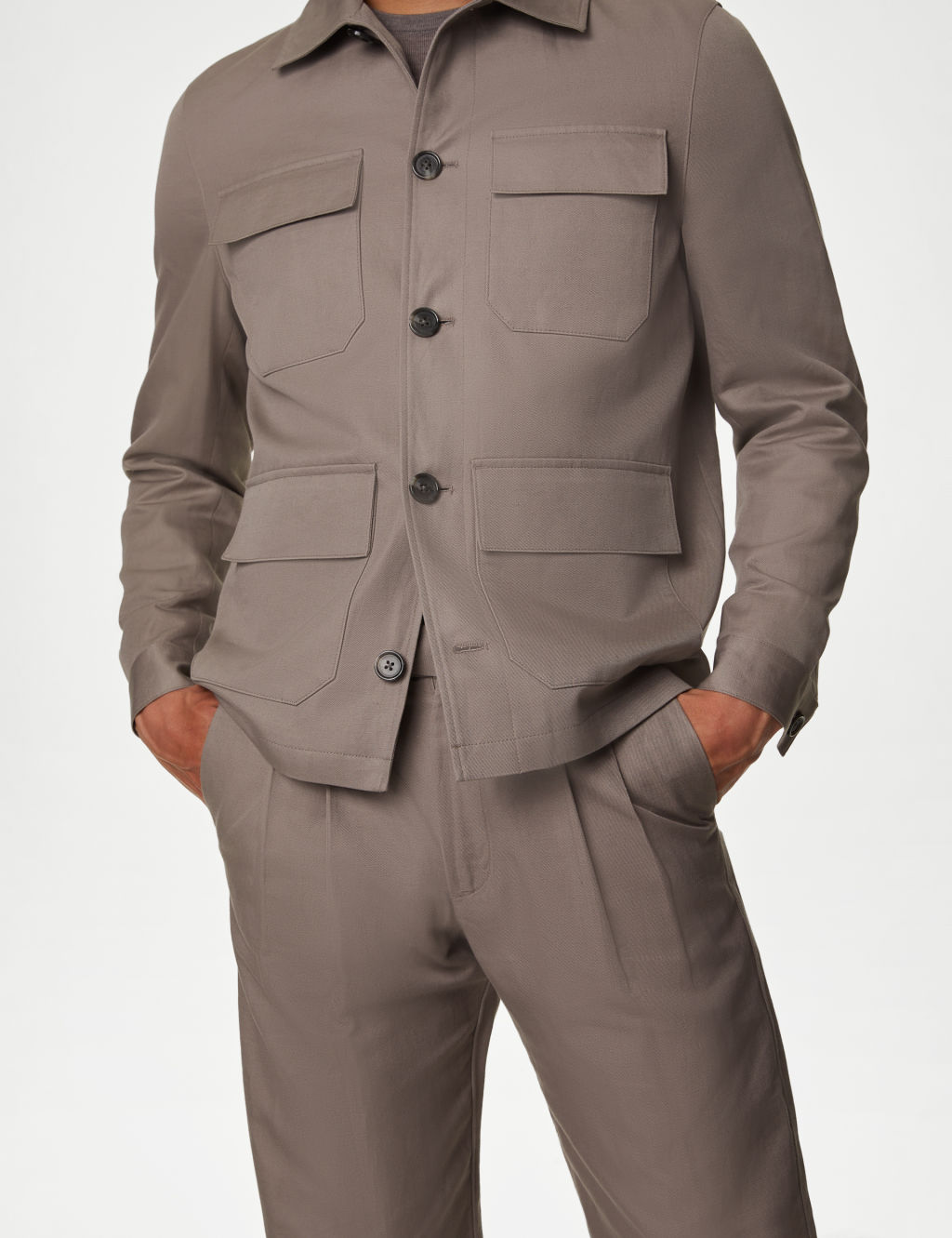 Linen Blend Safari Jacket 7 of 7