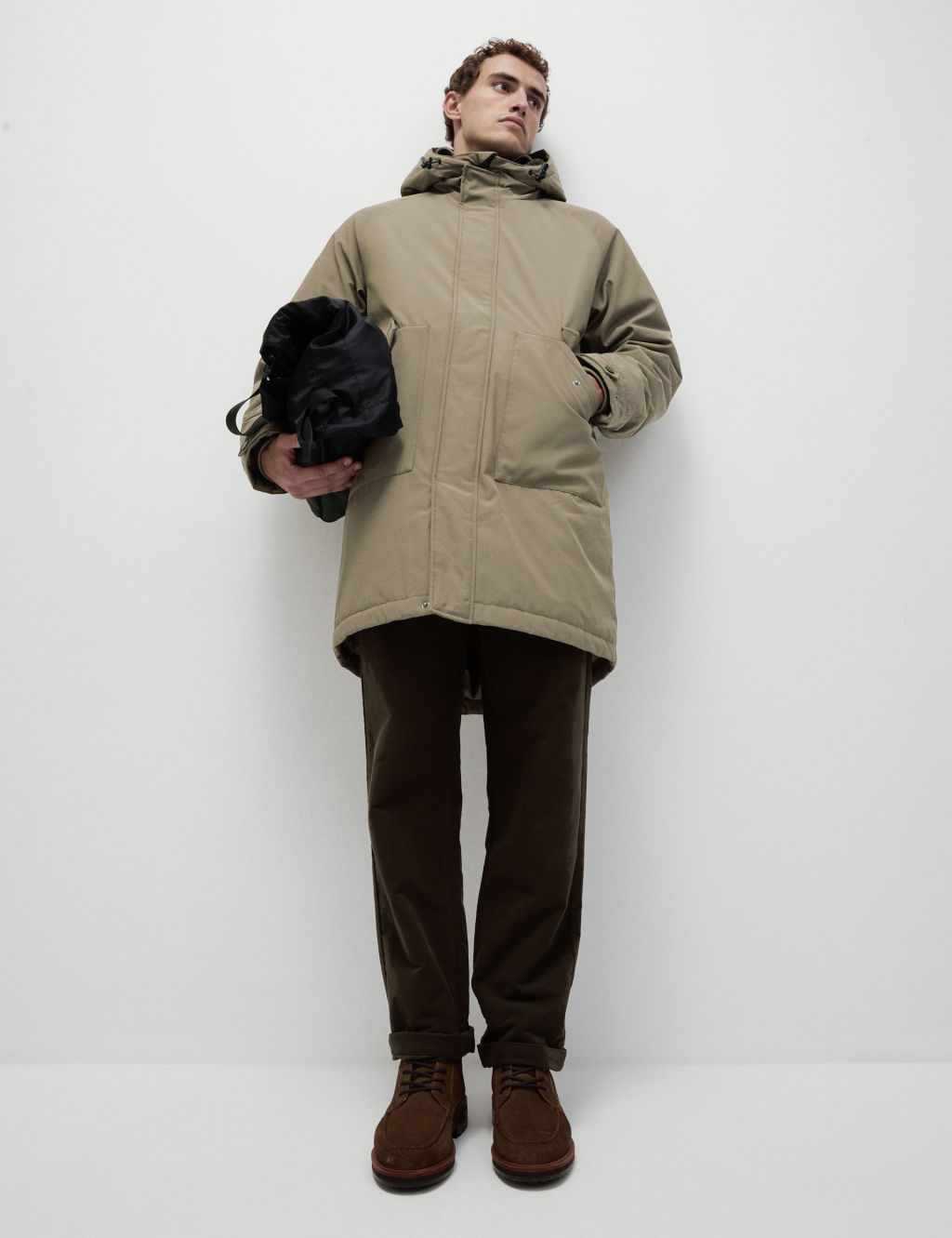 Borg Lined Hooded Parka