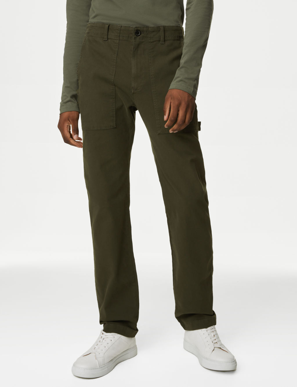 Straight Fit Trousers