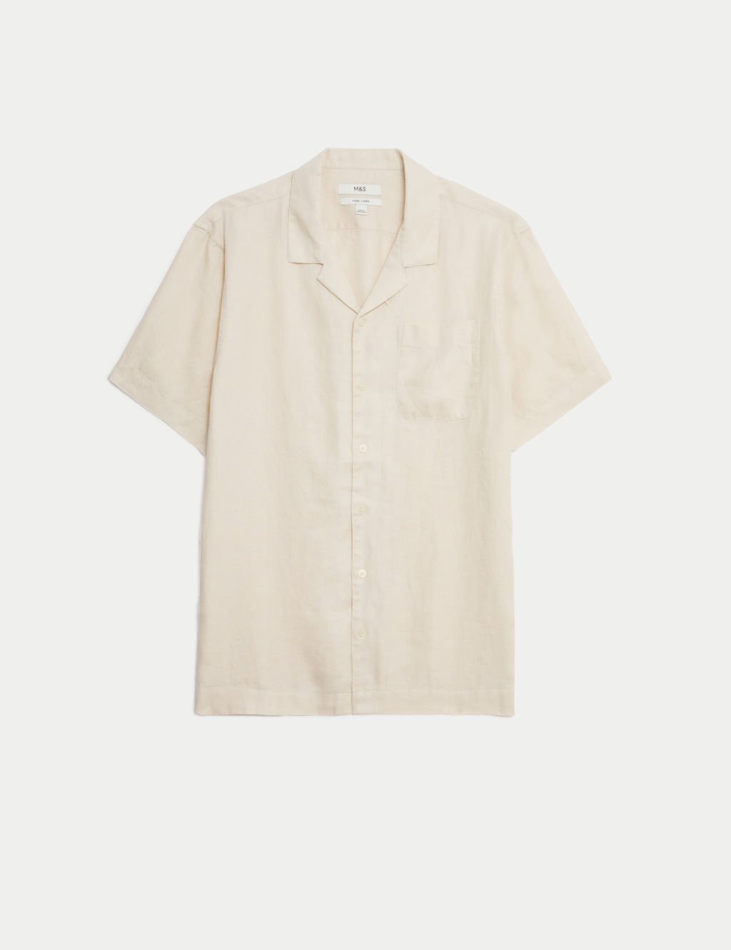 Pure Linen Cuban Collar Shirt 1 of 6