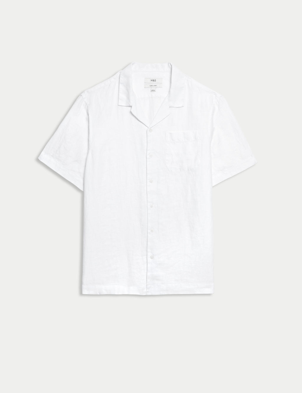 Pure Linen Cuban Collar Shirt 1 of 6