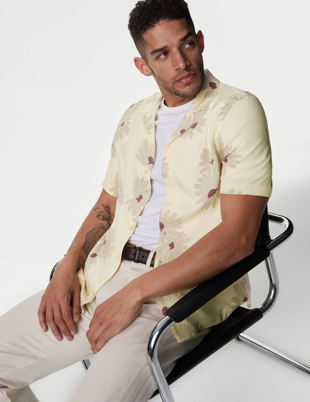 Easy Iron Floral Print Shirt