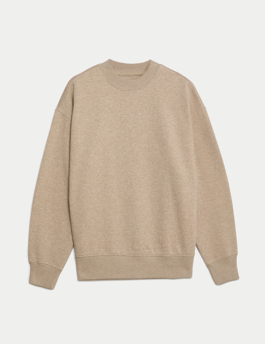 Oversized Cotton Rich Crew Neck Sweatshirt