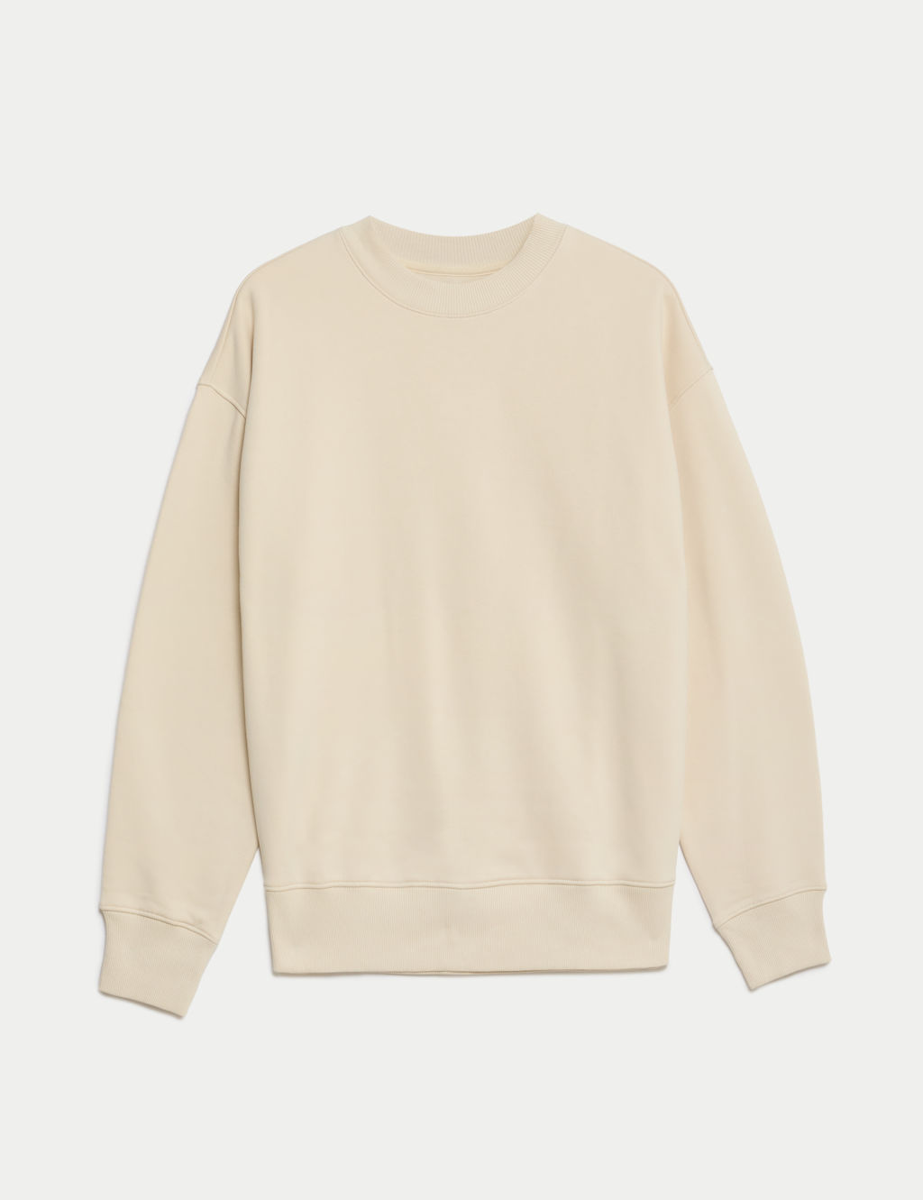 Oversized Cotton Rich Crew Neck Sweatshirt