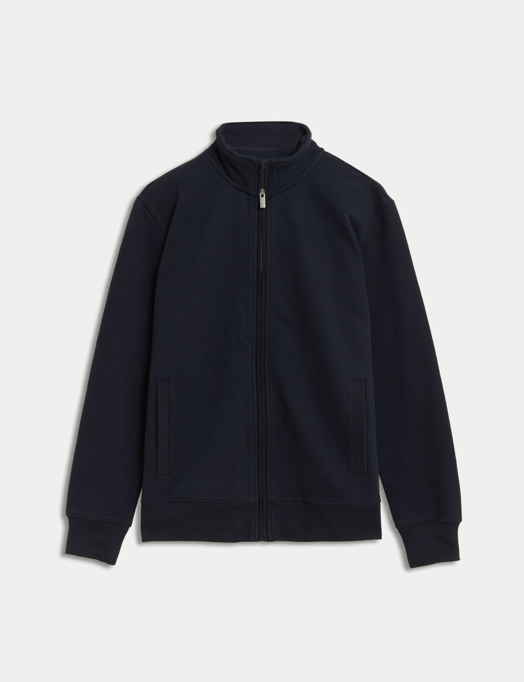Pure Cotton Zip Up Sweatshirt