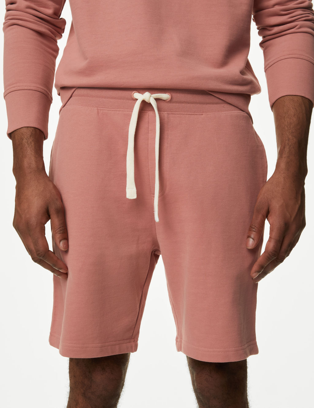 Pure Cotton Drawstring Jersey Shorts