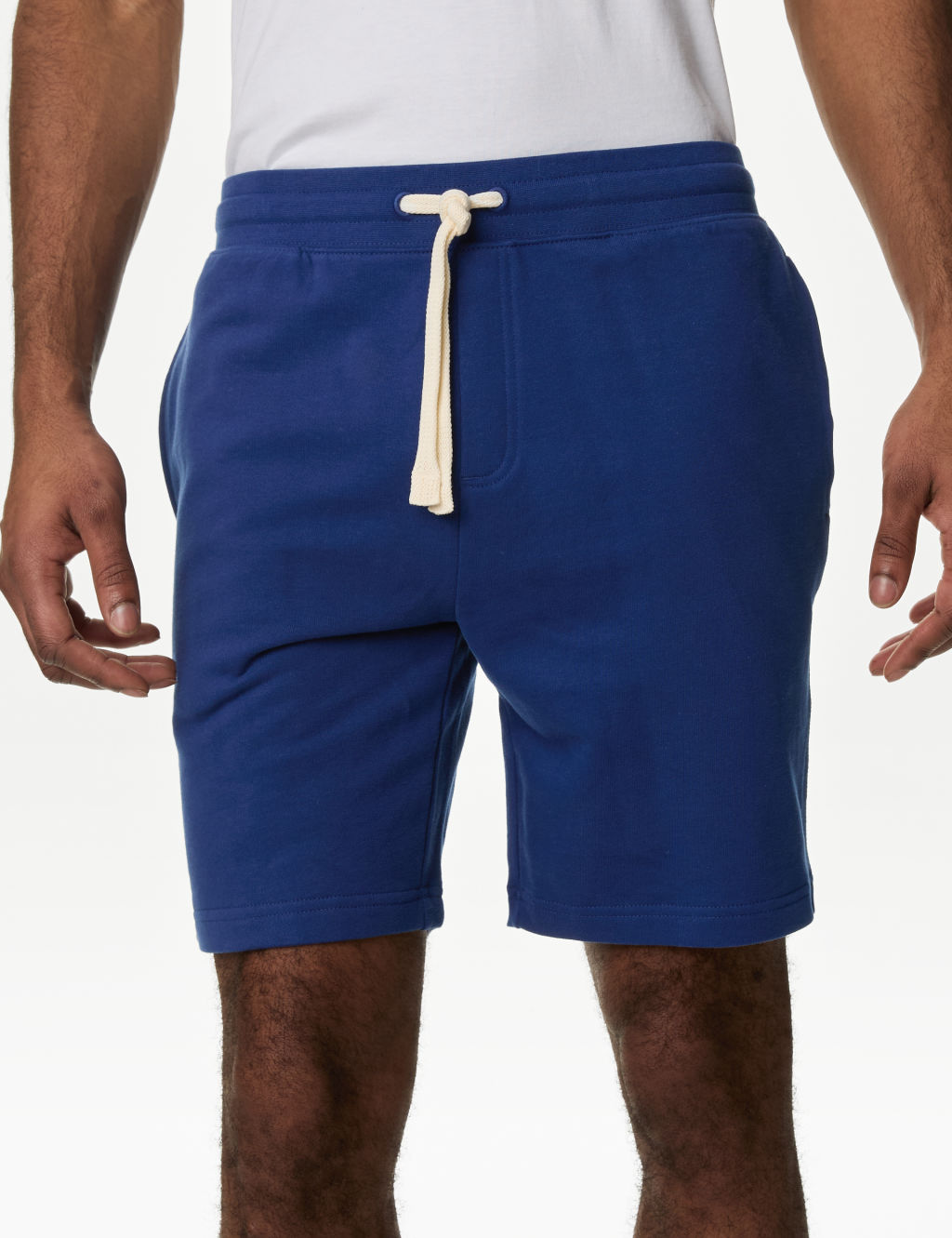 Pure Cotton Drawstring Jersey Shorts