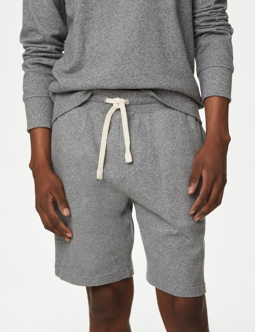 Pure Cotton Drawstring Jersey Shorts