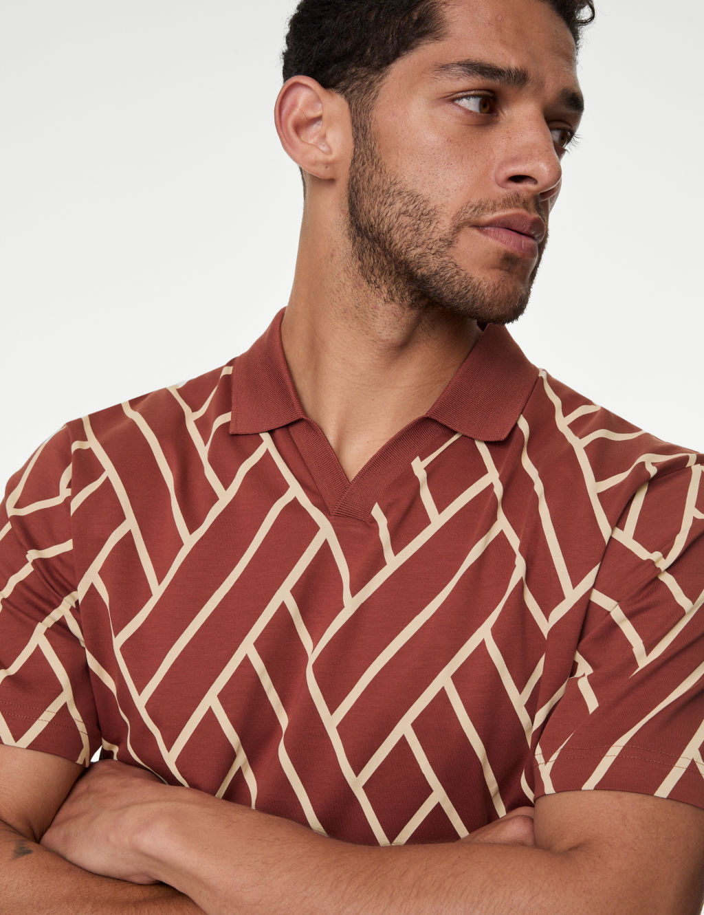 Pure Supima® CottonGraphic Print Polo Shirt 3 of 5