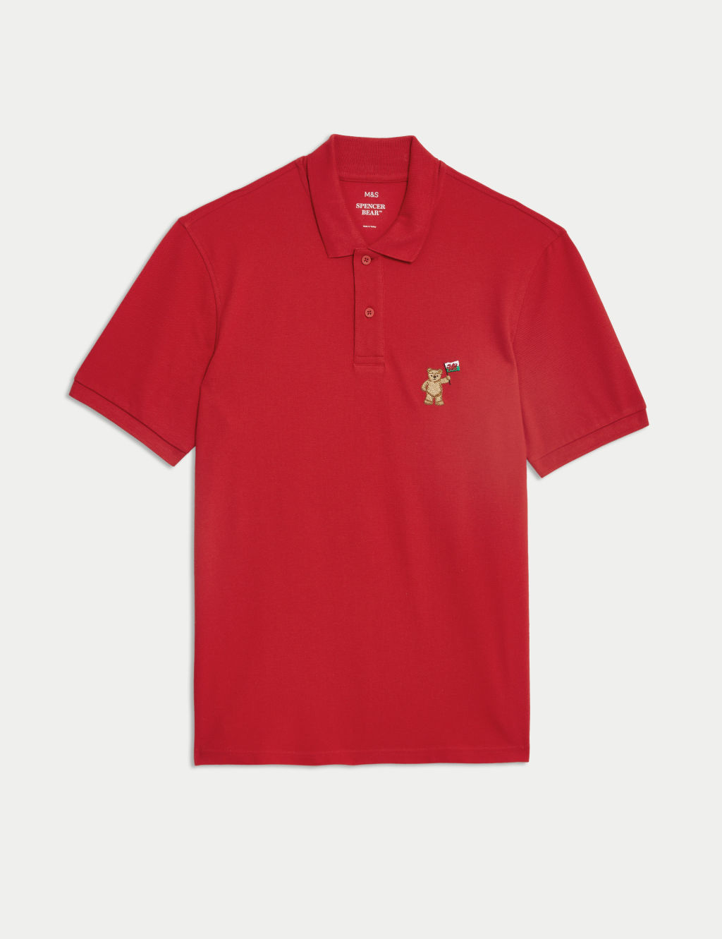 Pure Cotton Spencer Bear™ England Polo Shirt 1 of 6