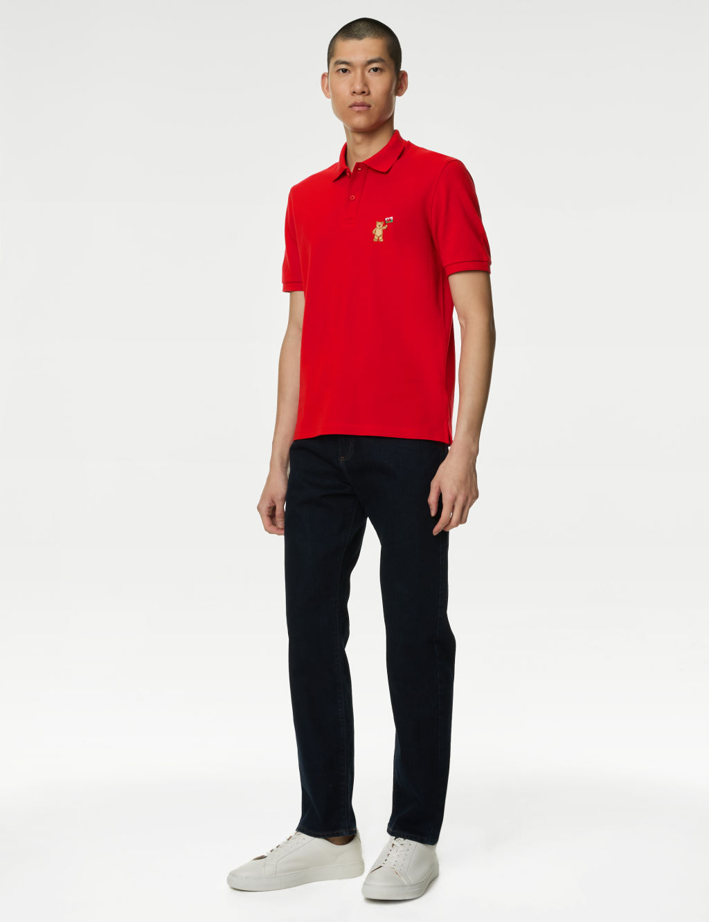 Pure Cotton Spencer Bear™ Wales Polo Shirt 2 of 6